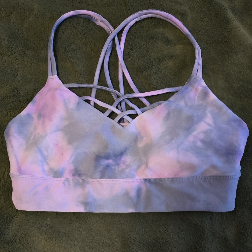 JoyLab Lavender Tie-Dye Sports Bra